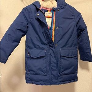 Boden Blue Kids Puffer Coat